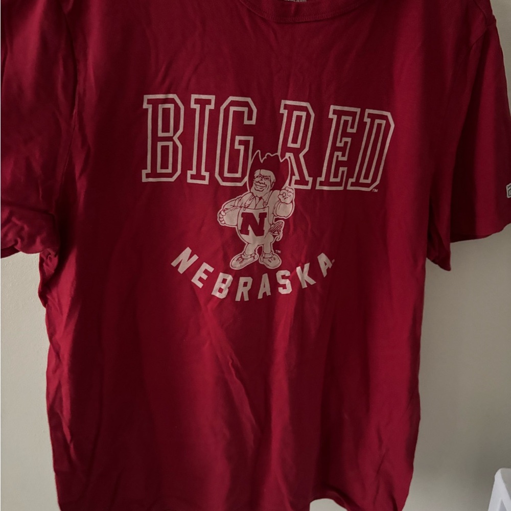 Nebraska Big Red Women's Short Sleeve Tee - Red